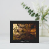 Neptune's Grotto, carte postale noire de Sardaigne (Debout devant)