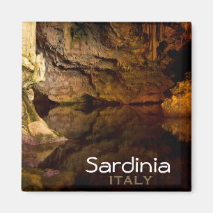 Neptune's Grotto, "Sardinia, Italy" text magnet Magneet