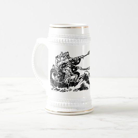 Neptune's heerlijke Stein. Bierpul (Voorkant links)