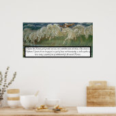 Neptunes horses poster print (Cuisine)
