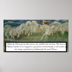 Neptunes paarden poster print
