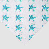 Neptunes schildpad tissuepapier (Detail)