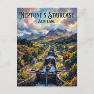 Neptune's Staircase Schotland Briefkaart