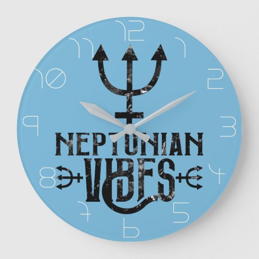 Neptunian Vibes Esoteric Astrology Zodiac Neptune Grote Klok (Voorkant)