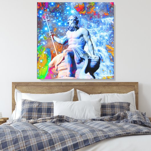 Neptunus Canvas Afdruk (Insitu (Slaapkamer))