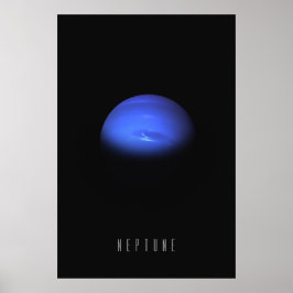Neptunus - De winderige blauwe reus van de buitens Poster