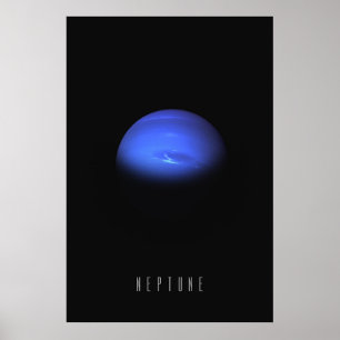 Neptunus - De winderige blauwe reus van de buitens Poster