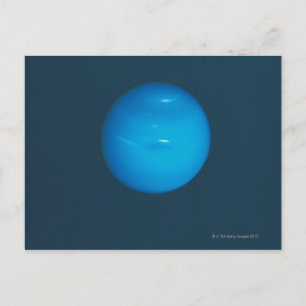 Neptunus, dynamische blauw-groene atmosfeer briefkaart