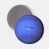 Neptunus oppervlak foto blauw magneet (Voorkant / Achterkant)
