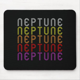 Neptunus Planeet Retro Vintage Astronomie T-Shirt Muismat