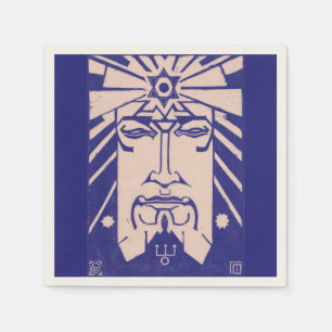 Neptunus Poseidon God van Zee Grieks Mythologie Servet