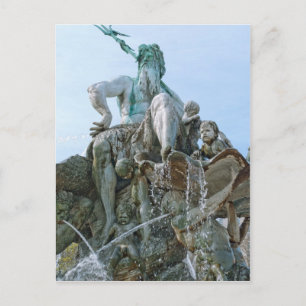 Neptunusfontein in Berlijn Briefkaart
