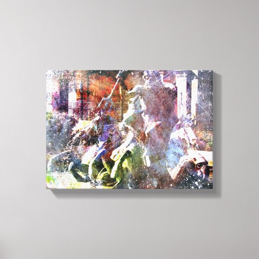 Neptunusfontein Kansas City Canvas Afdruk (Voorkant)
