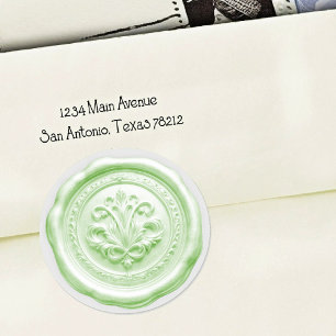 Nepwas Envelope Zegel Stijl 4 Groen 13 Sticker
