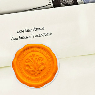 Nepwas Envelope Zegel Stijl 4 Oranje 6