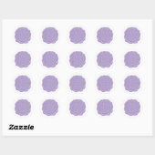 Nepwaszegel, lavendel  ronde sticker (Vel)