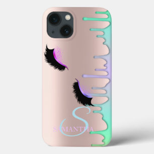 Nepwimpers Regenboogdruppels Roze Goud iPhone 13 Hoesje