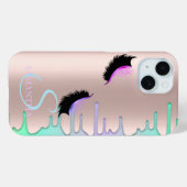 Nepwimpers Regenboogdruppels Roze Goud Case-Mate iPhone Case (Achterkant (horizontaal))