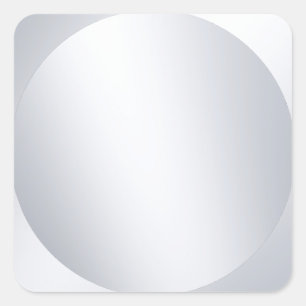 Nepzilver Blank Aangepaste Sjabloon Metalen Uiterl Vierkante Sticker