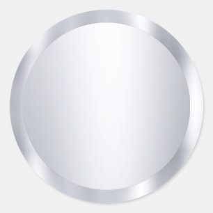 Nepzilver Lege Moderne Sjabloon Voeg Uw Tekst Toe Ronde Sticker