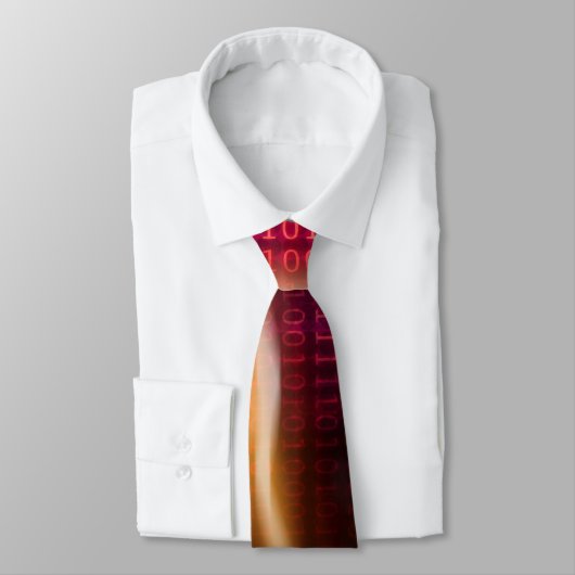 Nerd 0100101101 | Binaire cyberspace-code Stropdas (Gebonden)