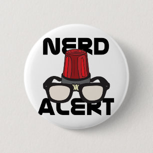 Nerd Alert. Ronde Button 5,7 Cm