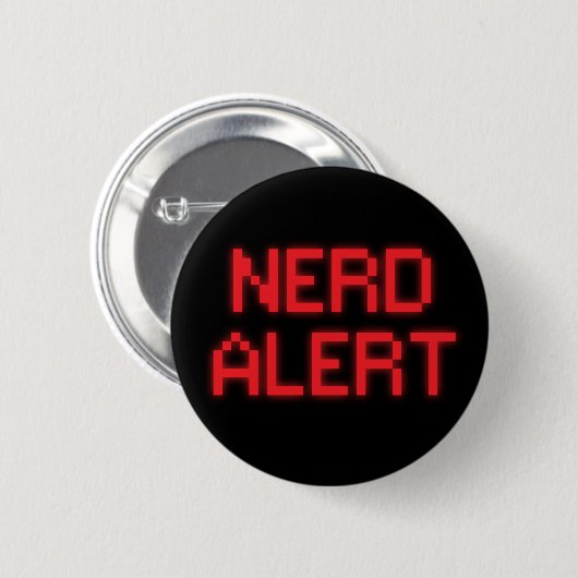 Nerd Alert Ronde Button 5,7 Cm (Voorkant /achterkant)