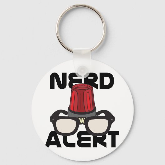 Nerd Alert. Sleutelhanger (Voorkant)
