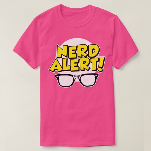 Nerd Alert T-shirt (Design voorkant)