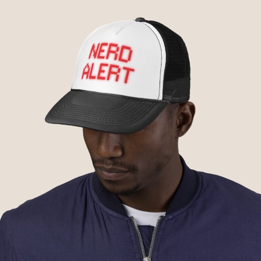 Nerd Alert Trucker Pet (In situ)