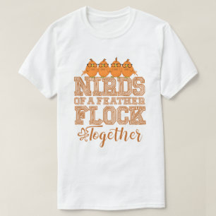 Nerd Bird Funny Vogels van dezelfde Veer Vliegen S T-shirt