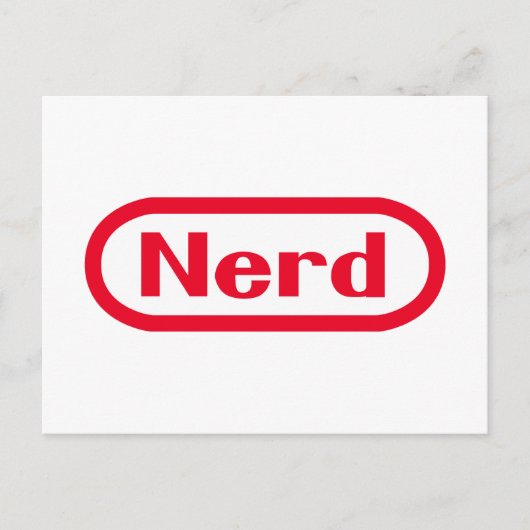 Nerd Briefkaart (Voorkant)