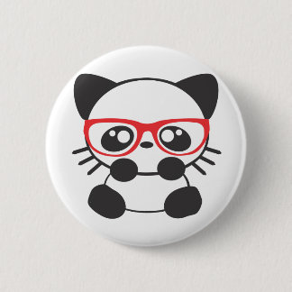 Nerd Cat Ronde Button 5,7 Cm