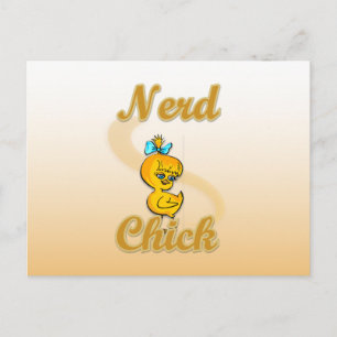 Nerd Chick Briefkaart