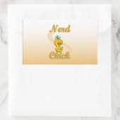 Nerd Chick Rechthoekige Sticker (Tas)