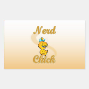 Nerd Chick Rechthoekige Sticker