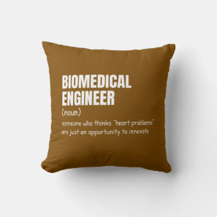 Nerd-definitie van biomedische engineering kussen