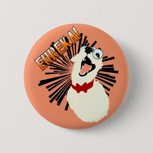 Nerd Dog Ronde Button 5,7 Cm (Voorkant)