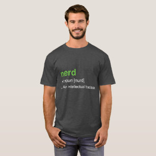 nerd - een intellectuele badge t-shirt