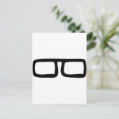 nerd-eierlassen briefkaart (Staand voorkant)