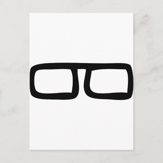 nerd-eierlassen briefkaart (Voorkant)