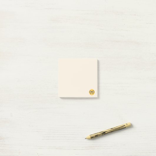 Nerd Emoji Post-it® Notes (Op bureau)