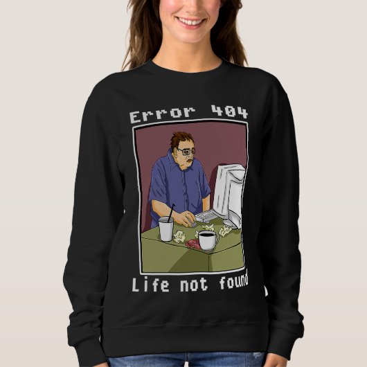 Nerd freak computer gamer hacker fout trui (Voorkant)