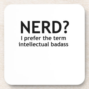 Nerd? Funny, geeky design Drankjes Onderzetter
