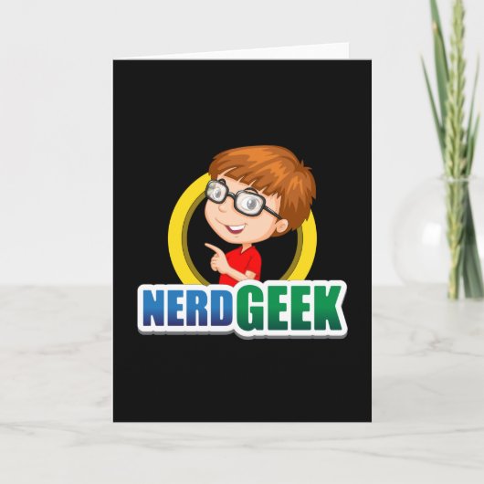 Nerd Geek Science Wiskunde Computer Funny Gift Ide Kaart (Voorkant)