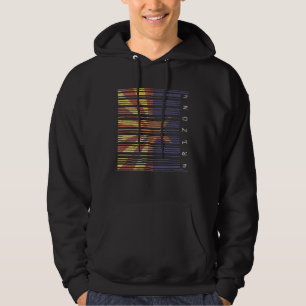 Nerd Geek stijl barcode staatsvlag Arizona Hoodie
