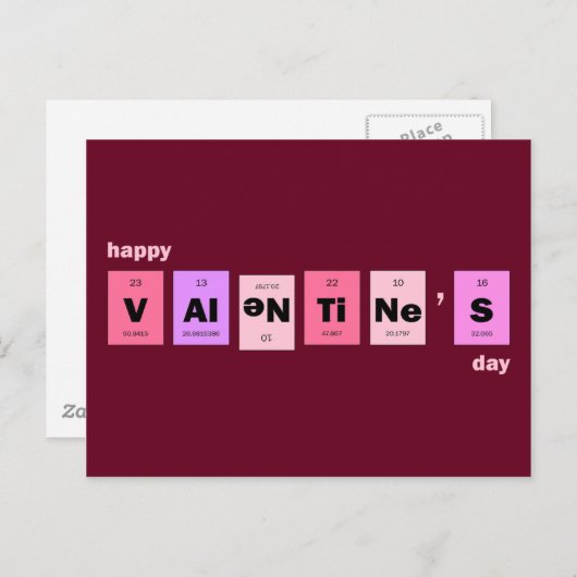 nerd geek wetenschap blij valentijnsdag feestdagenkaart (Voorkant / Achterkant)