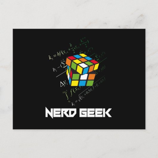Nerd Geek Wiskunde Computer Science Funny Gift Ide Briefkaart (Voorkant)