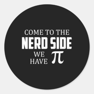 Nerd Geek Wiskunde Science Computer Funny Gift Ide Ronde Sticker