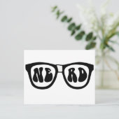 Nerd Glasses Briefkaart (Staand voorkant)
